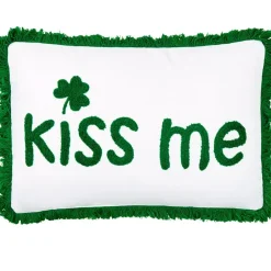 St. Patrick's Day Embroidered Decorative Pillow