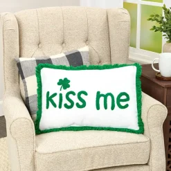 St. Patrick's Day Embroidered Decorative Pillow