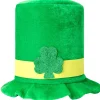 St Patrick's Day Top Hat 12.75" dia x 9.50"H