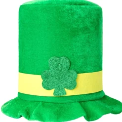 St Patrick's Day Top Hat 12.75" dia x 9.50"H