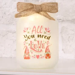 St Patrick's or Valentine's Fairy Light Mason Jar