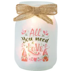 St Patrick's or Valentine's Fairy Light Mason Jar
