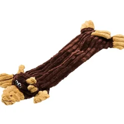 Stuffing-Free Soft Plush Corduroy Dog Chew Toy Pig Cow Or Dog Shaped