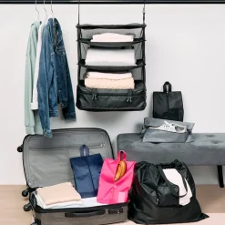 Suitcase Storage Ideas - Laundry Bag, Shoe Bags, Hanging Organizer
