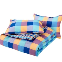 Summer Buffalo Plaid Reversible Comforter Set or Accent Pillow