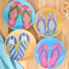 Summer Dining Melamine Plates Set of 4