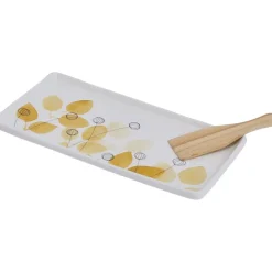 Summer Floral Appetizer Tray with Spatula
