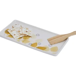 Summer Floral Appetizer Tray with Spatula