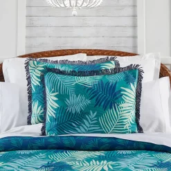 Summer Palm Reversible Comforter Set or Decorative Pillow