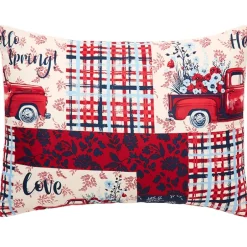 Summer Plaid Truck Complete Comforter Set with Sheets