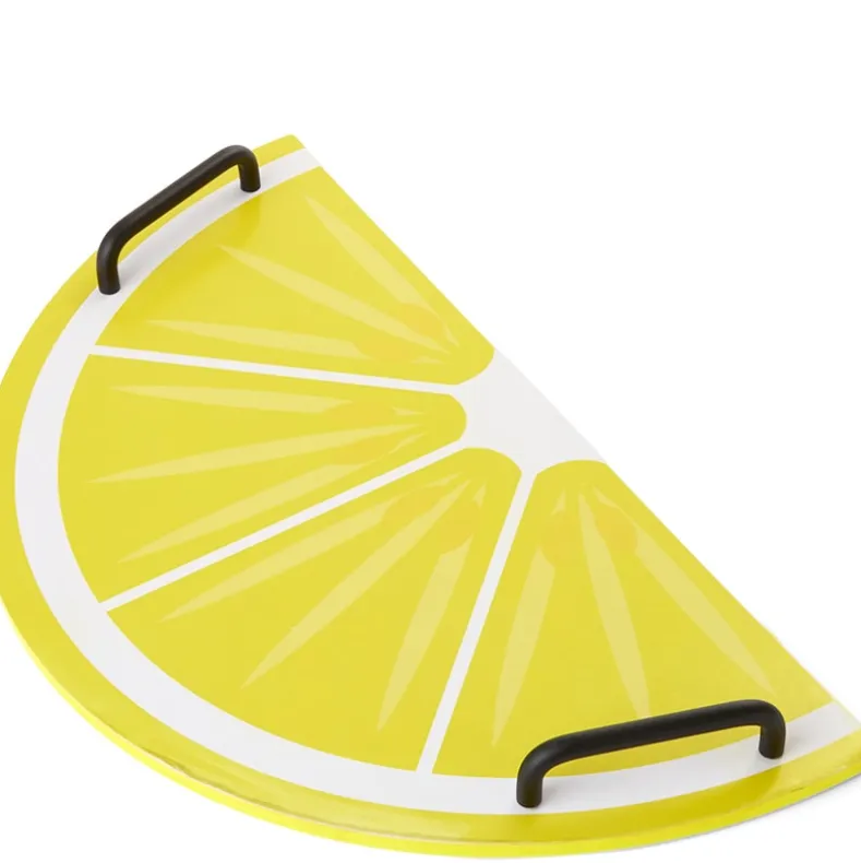 Summertime Fruits Wood Serving Tray - Lemon or Pineapple