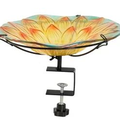 Sunflower Birdbath Or Feeder - Deck Mounted