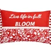 Sunflower Embroidered Decorative Pillow