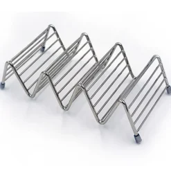 Taco Holder Stand Stainless Steel Set of 2