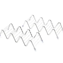 Taco Holder Stand Stainless Steel Set of 2