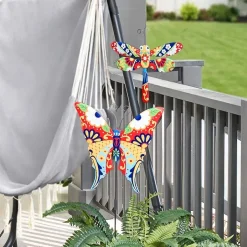 Talavera-Inspired Garden Stakes-Butterfly or Hummingbird