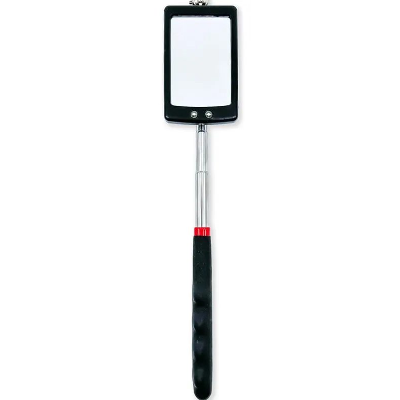 Telescoping Illuminated Mirror For Inspections with 360 Degree View