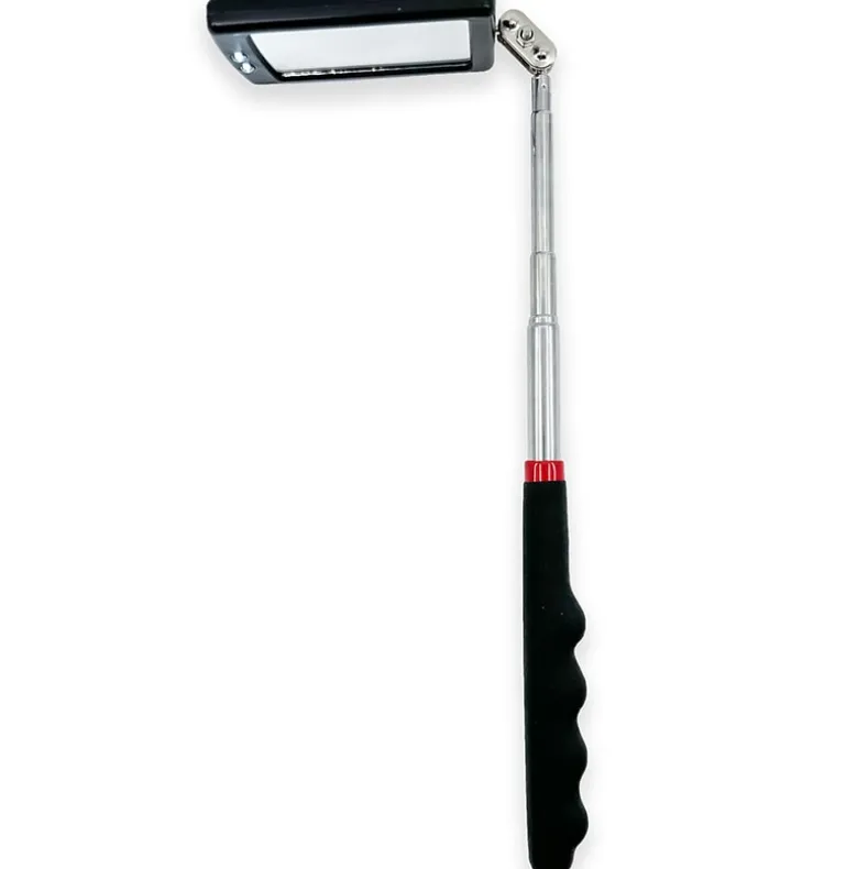 Telescoping Illuminated Mirror For Inspections with 360 Degree View