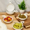 Temp-tations® Skillet-Shaped Ceramic Dip Bowls - Set of 6