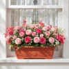 Terracotta-Style Gardening Window Box Planter