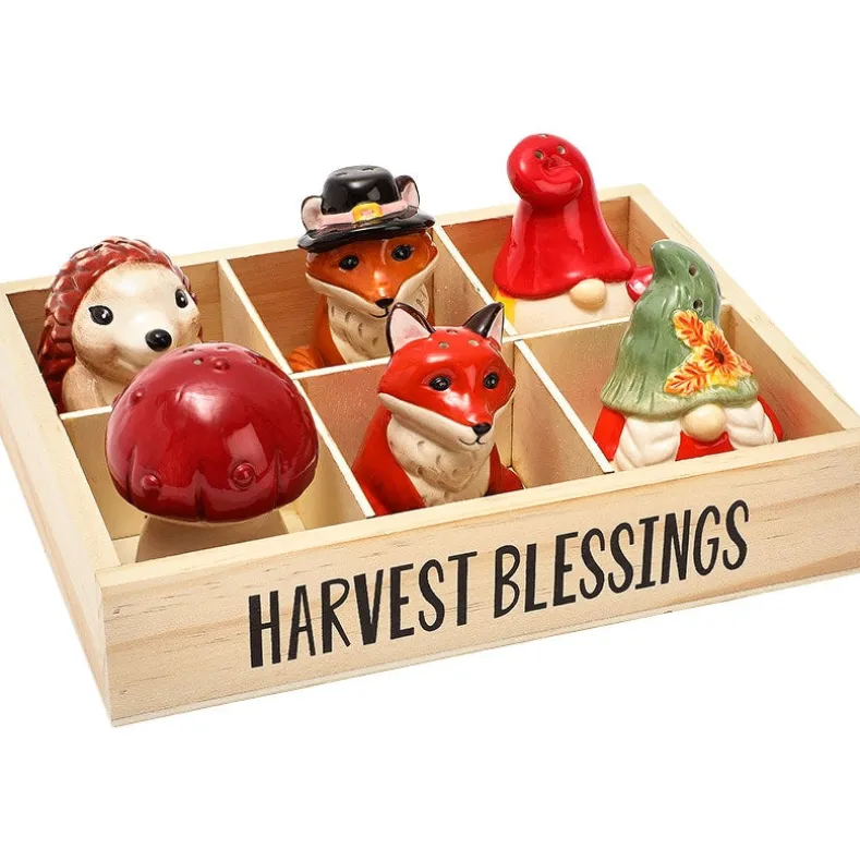 Thanksgiving Salt and Pepper Set 6 Pc.