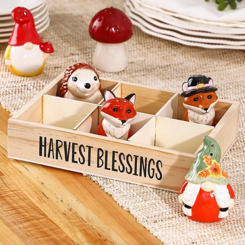 Thanksgiving Salt and Pepper Set 6 Pc.