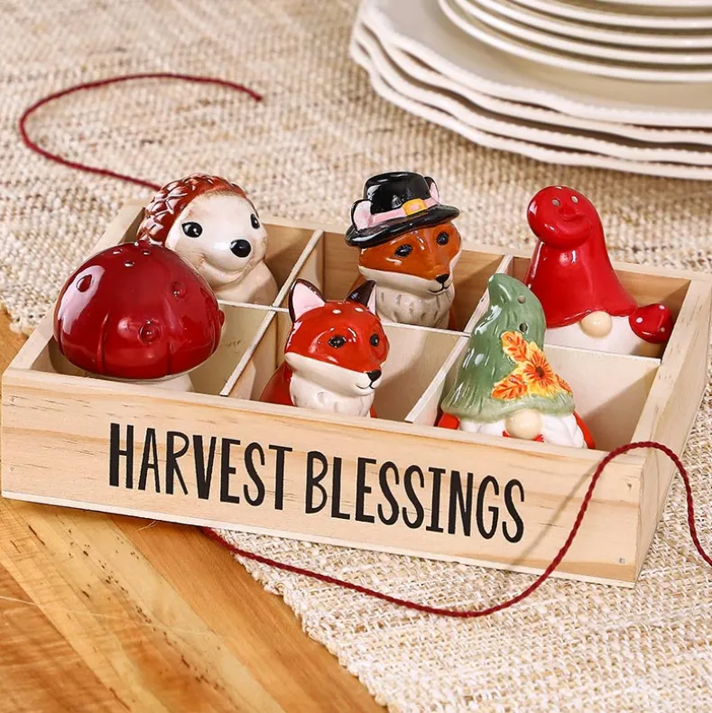 Thanksgiving Salt and Pepper Set 6 Pc.