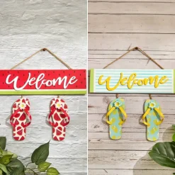 Themed Flip Flop Welcome Signs