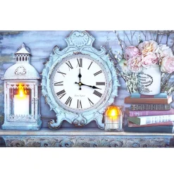 Themed Lighted Clock Wall Art