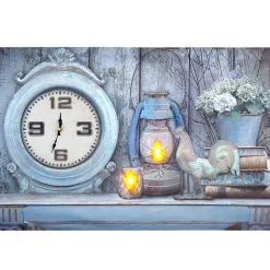 Themed Lighted Clock Wall Art