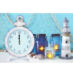 Themed Lighted Clock Wall Art