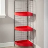 3-Tier Metal Corner Shelf