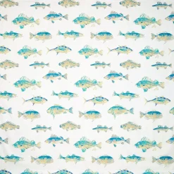Tisa Fish Shower Curtain, Bath Rug, Hand Towels, Valance, or Hooks
