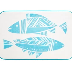Tisa Fish Shower Curtain, Bath Rug, Hand Towels, Valance, or Hooks
