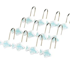 Tisa Fish Shower Curtain, Bath Rug, Hand Towels, Valance, or Hooks