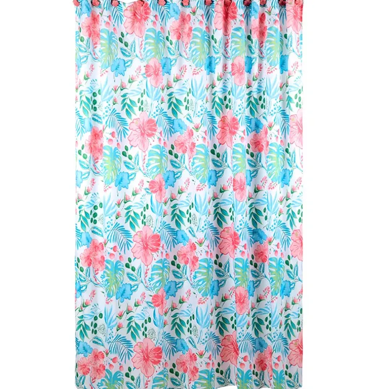 Tropical Garden Shower Curtain, Bath Rug, Hand Towels, Valance, or Hooks