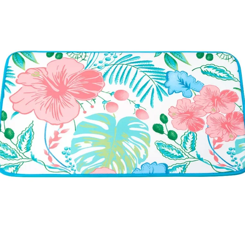 Tropical Garden Shower Curtain, Bath Rug, Hand Towels, Valance, or Hooks