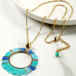 Turquoise Fringe Beaded Jewelry