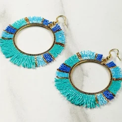 Turquoise Fringe Beaded Jewelry