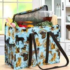 Two Lumps of Sugar Insulated Shopping Bag Foldable Reusable Cooler Tote