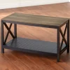 Two-Tone Farmhouse Living Room Furniture Collection