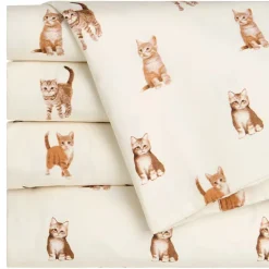 Ultra-Soft Microfiber Sheet Set Cats and Dogs