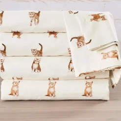 Ultra-Soft Microfiber Sheet Set Cats and Dogs
