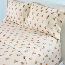 Ultra-Soft Microfiber Sheet Set Cats and Dogs