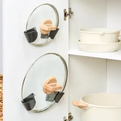 Universal Adjustable Pot Lid Cabinet Organizer - Set of 2