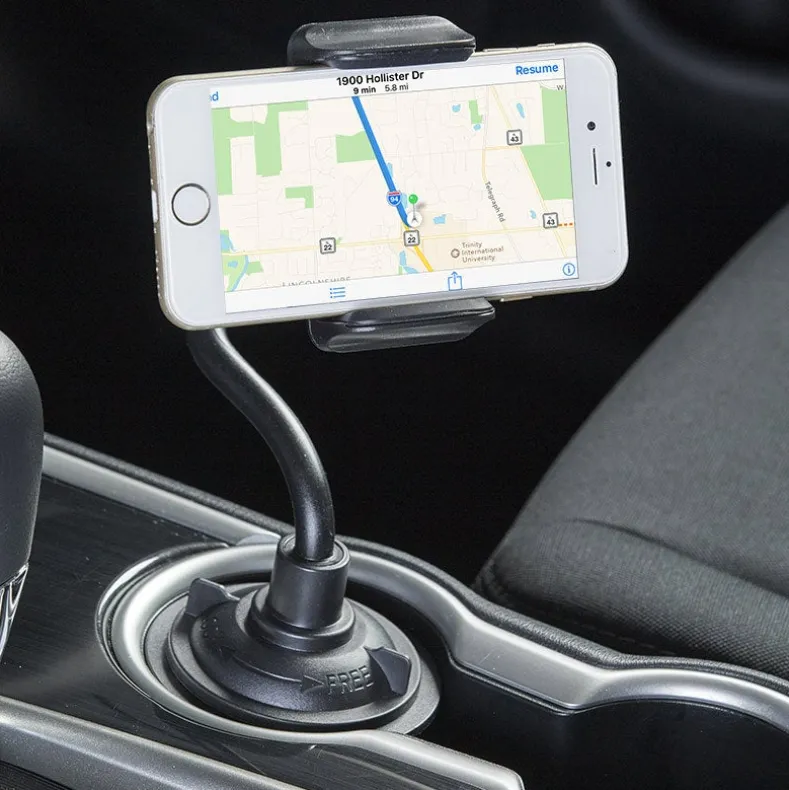 Universal Flexible Car Cup Phone Holder Magnetic Or Non-Magnetic