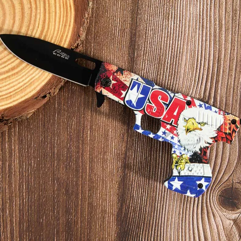USA Eagle Gun Liner Lock Knife