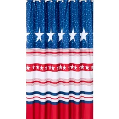 USA Striped Shower Curtain