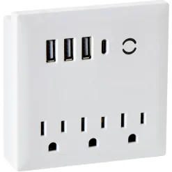 USB And Outlet Adapter With Phone Holder - Ultimate Charging Hub