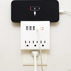 USB And Outlet Adapter With Phone Holder - Ultimate Charging Hub